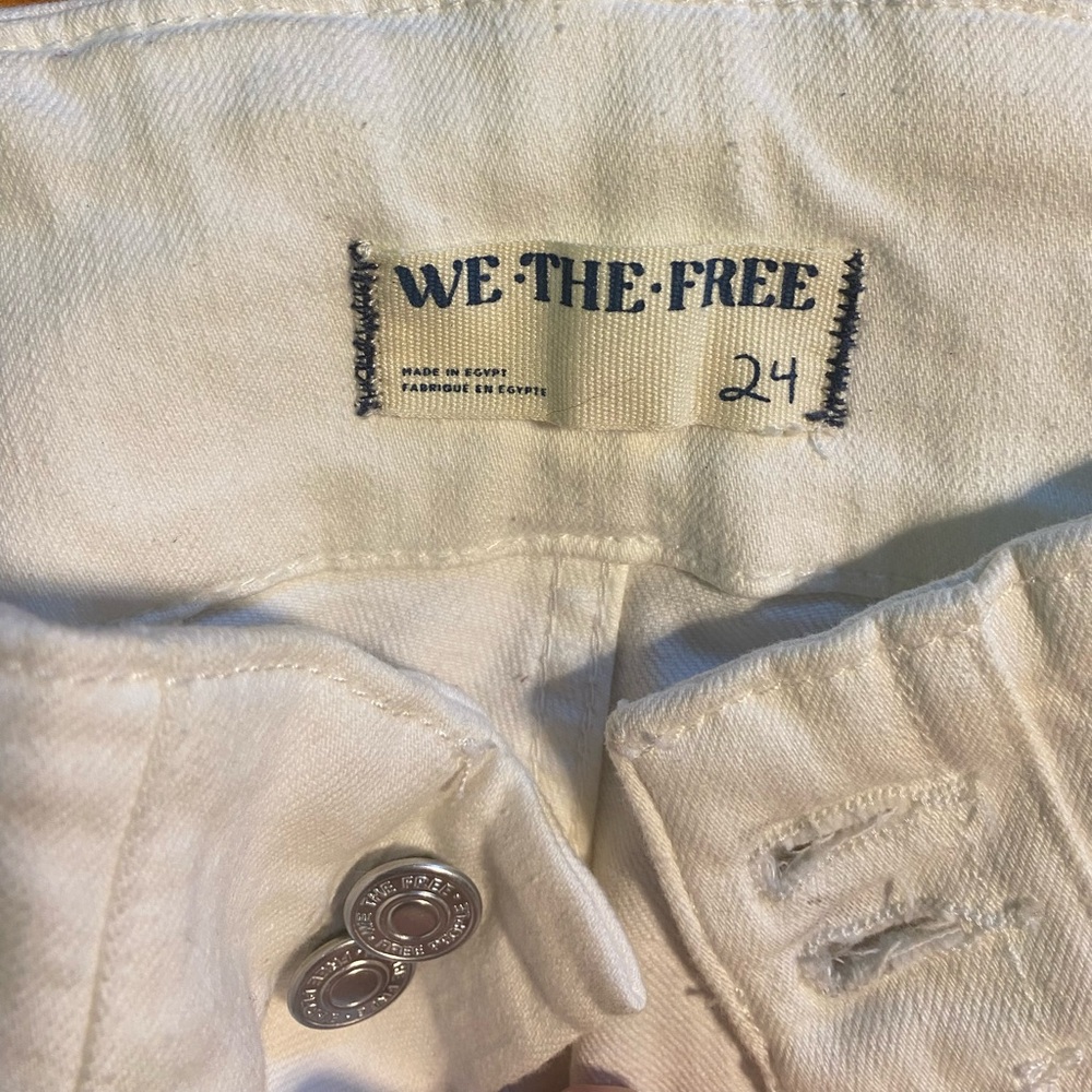 We The Free White Flare Jeans